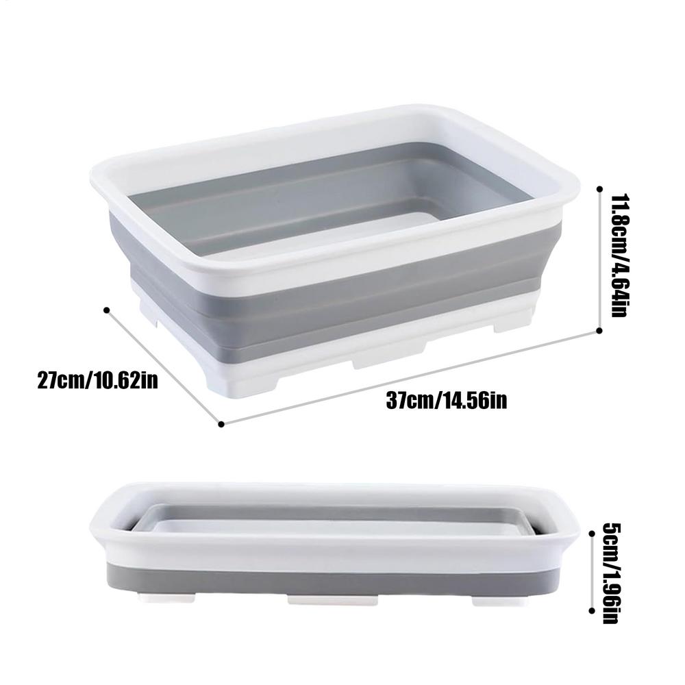 Collapsible Foot Bath Basin Foldable Foot Soak Tub for Home Spa and Pedicure