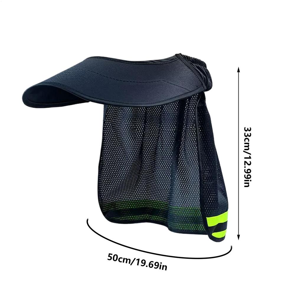Hard Hat Sun Shade with Reflective Neck Guard for Outdoor Construction Work
