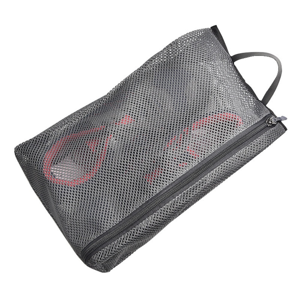 Portable Mesh Shoe Bag for Swimming Travel and Outdoor Gear Storage