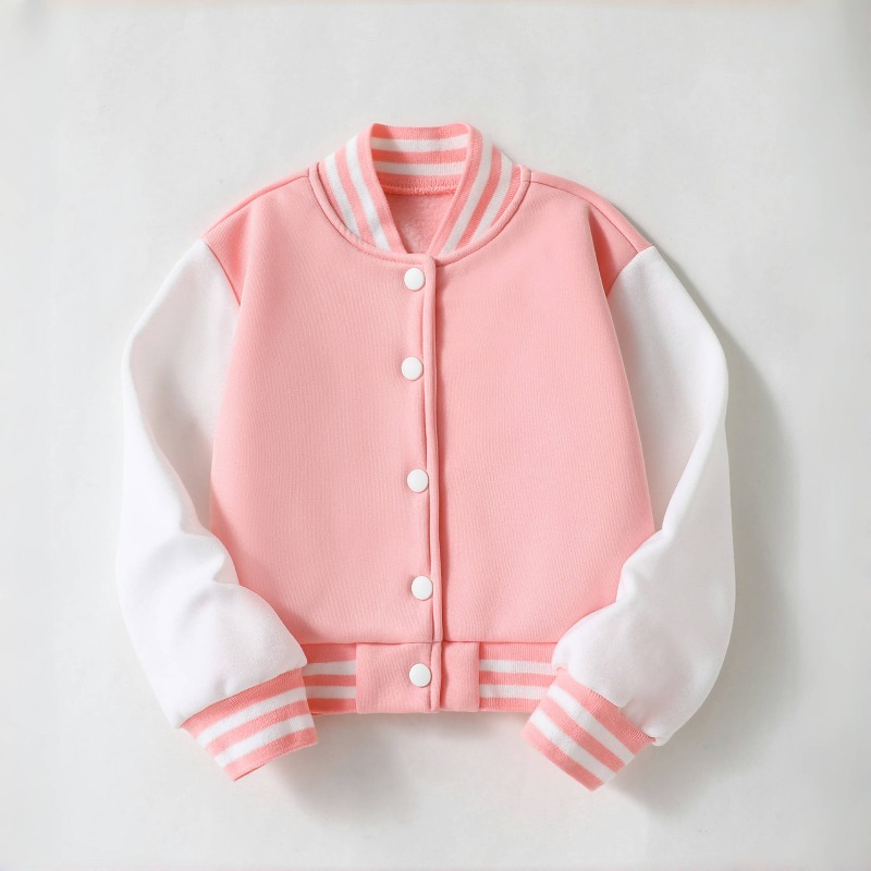 2025 Autumn New Baseball Jersey Coat, Patched Color Casual Jacket, College Style Cardigan Tops for Teen Boys and Girls,