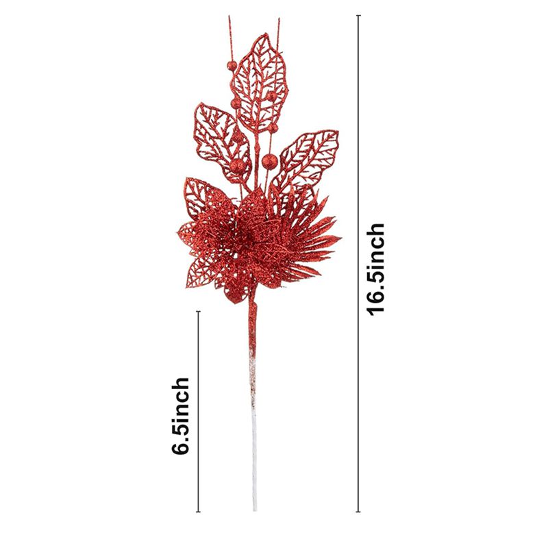 Christmas Decoration for Home, Artificial Glitter Berry Flower Branch, Tree and Party Supplies