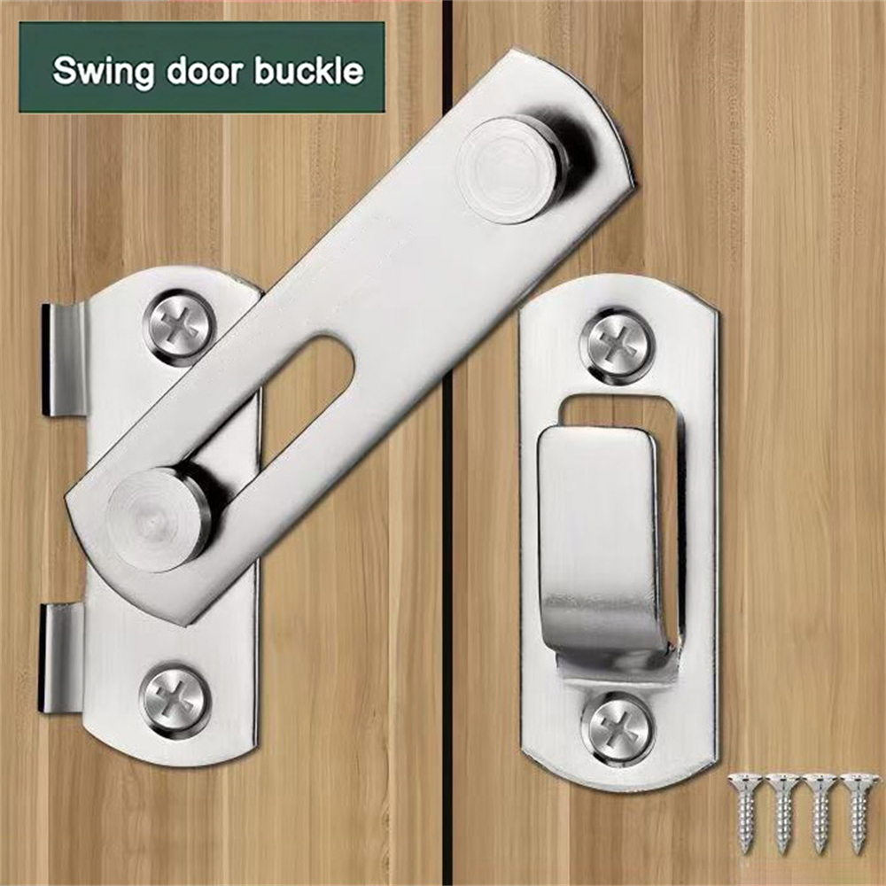 Premium Stainless Steel Barn Door Lock & Sliding Gate Latch Hardware for Doors and Windows