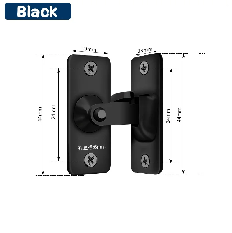 Stainless Steel Door Latch Lock with Flip Hasp for Sliding Doors and Cabinets