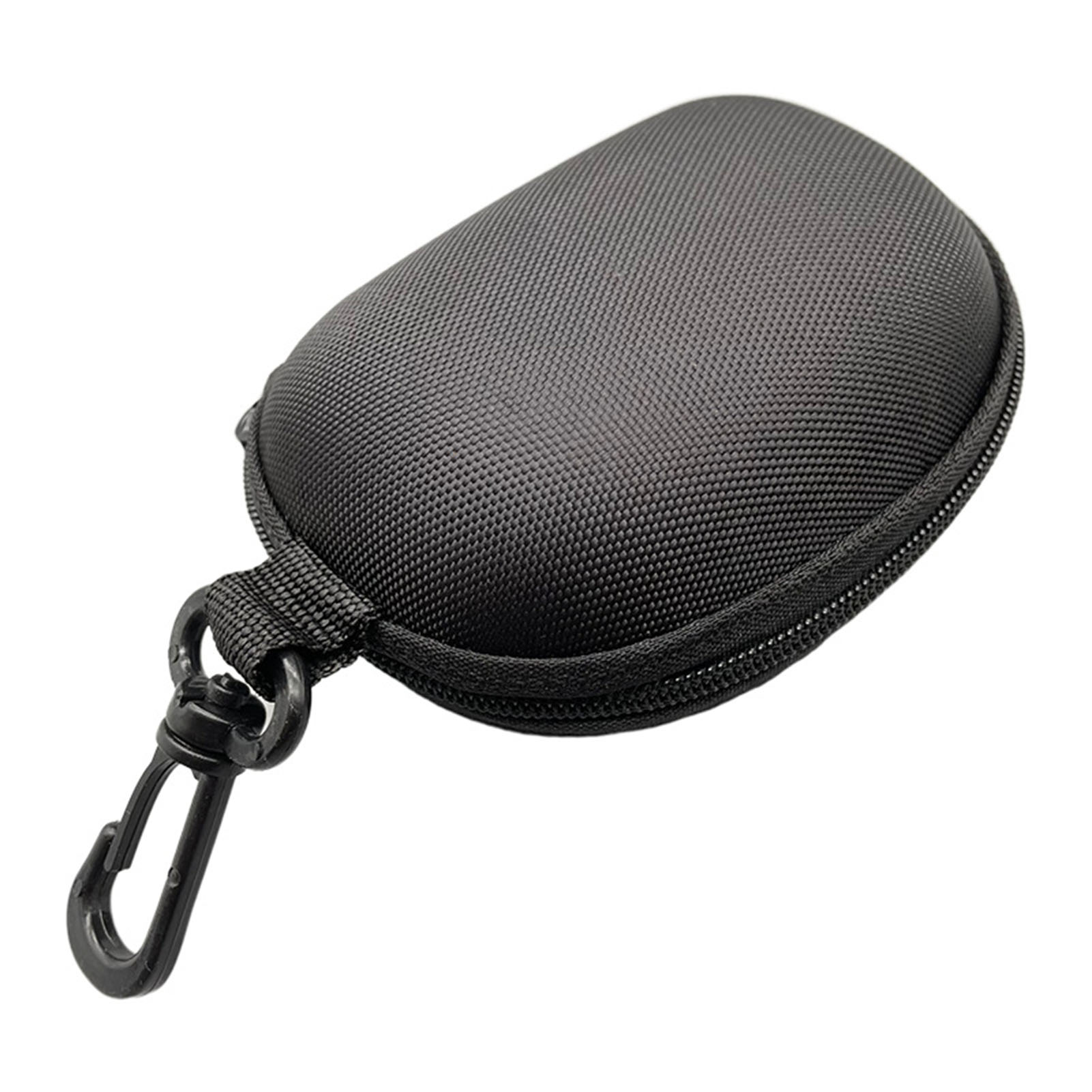 Hard Shell EVA Sunglasses Case with Zipper and Travel Clip for Eyewear Protection
