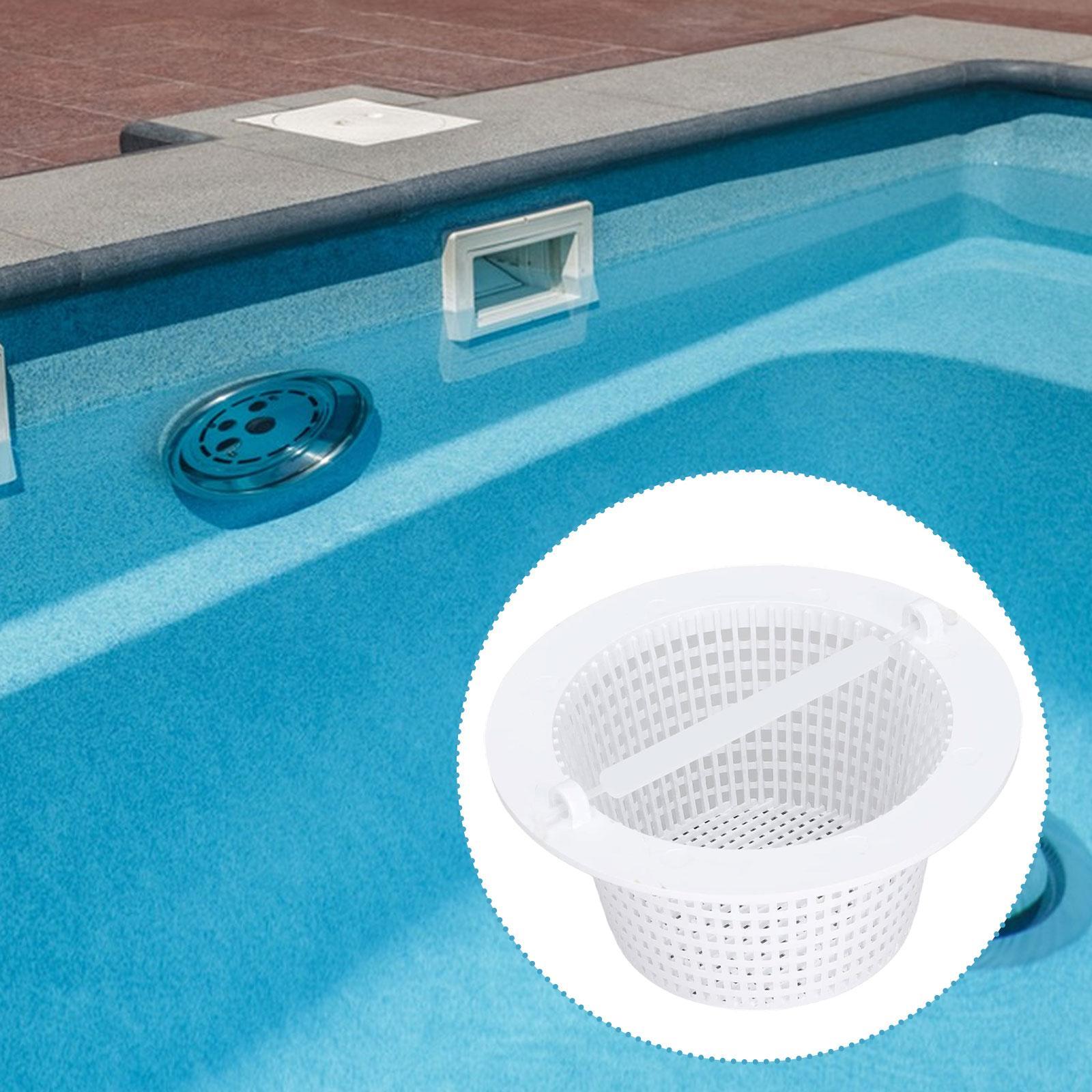 Pool Skimmer Basket with Handle Durable Swimming Pool Debris Filter Replacement