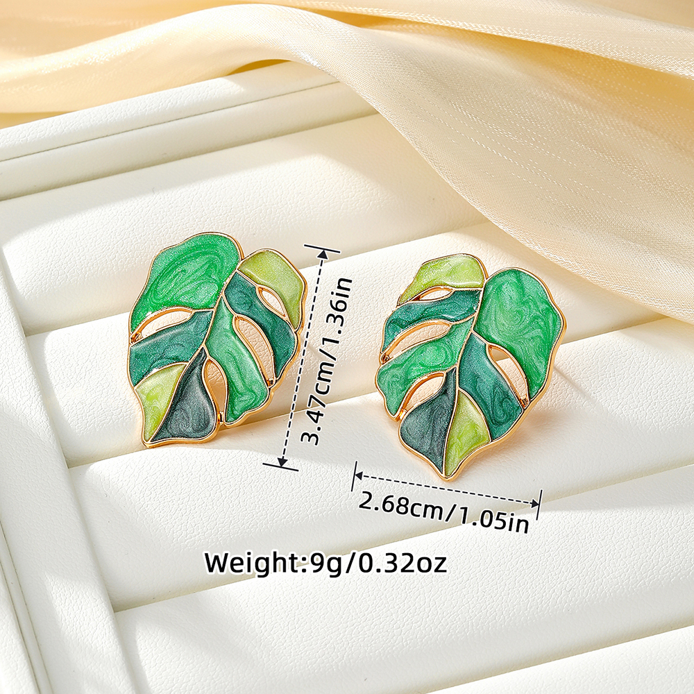 Colorful Leaf Drop Earrings for Women Leaf Earrings, Colorful Drop Earrings, Nature Inspired Jewelry