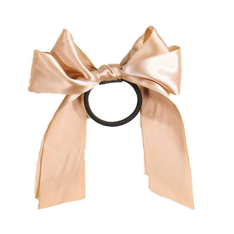 Elegant Satin Bow Hair Tie Long Ribbon Hair Scrunchie for Women & Girls