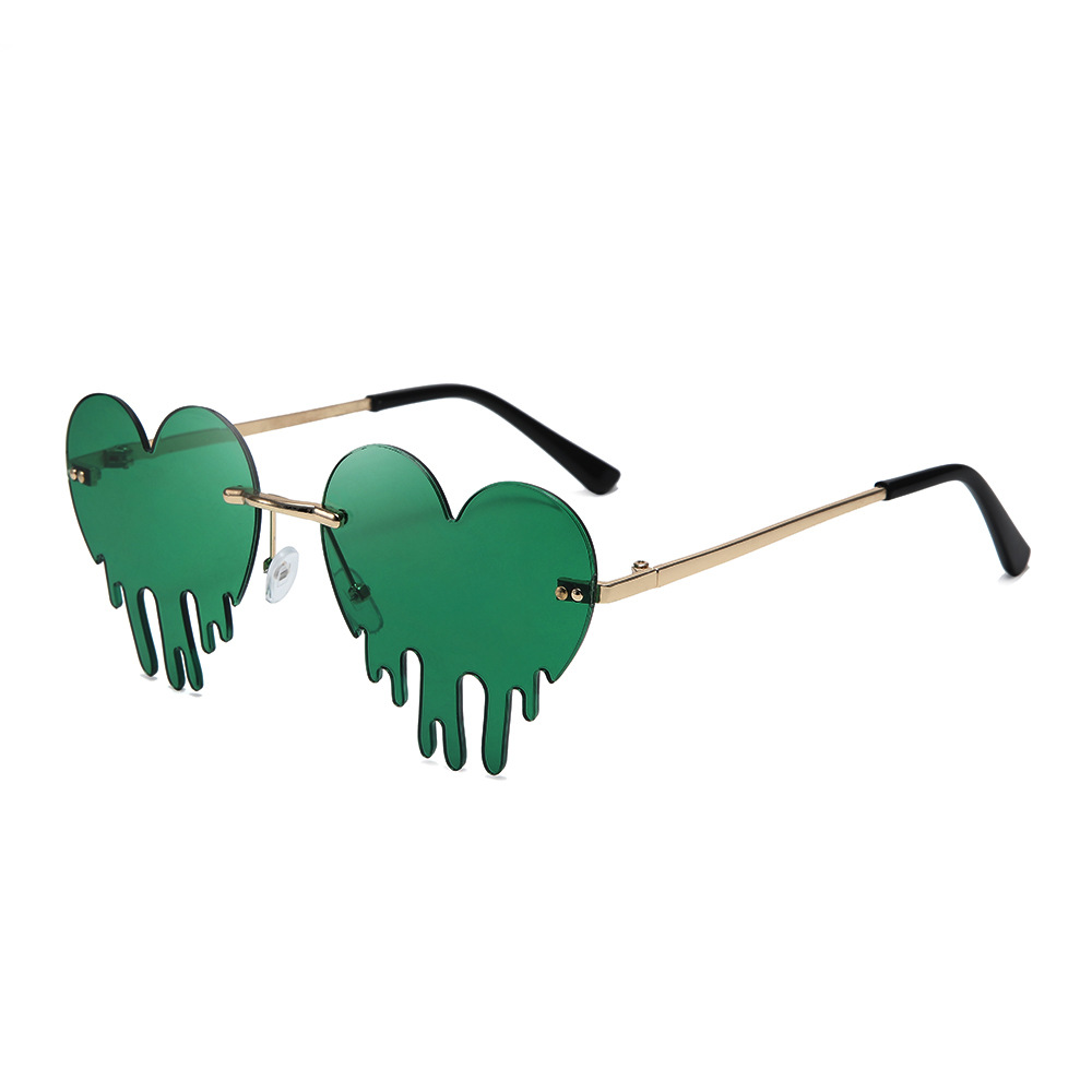 Lucky Shamrock Sunglasses for St. Patrick's Day Green Clover Glasses Party Costume Accessory