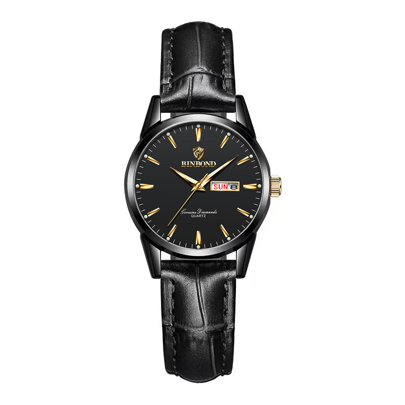 Women's Quartz Watch Luxury Stainless Steel Waterproof Week & Date Wristwatch