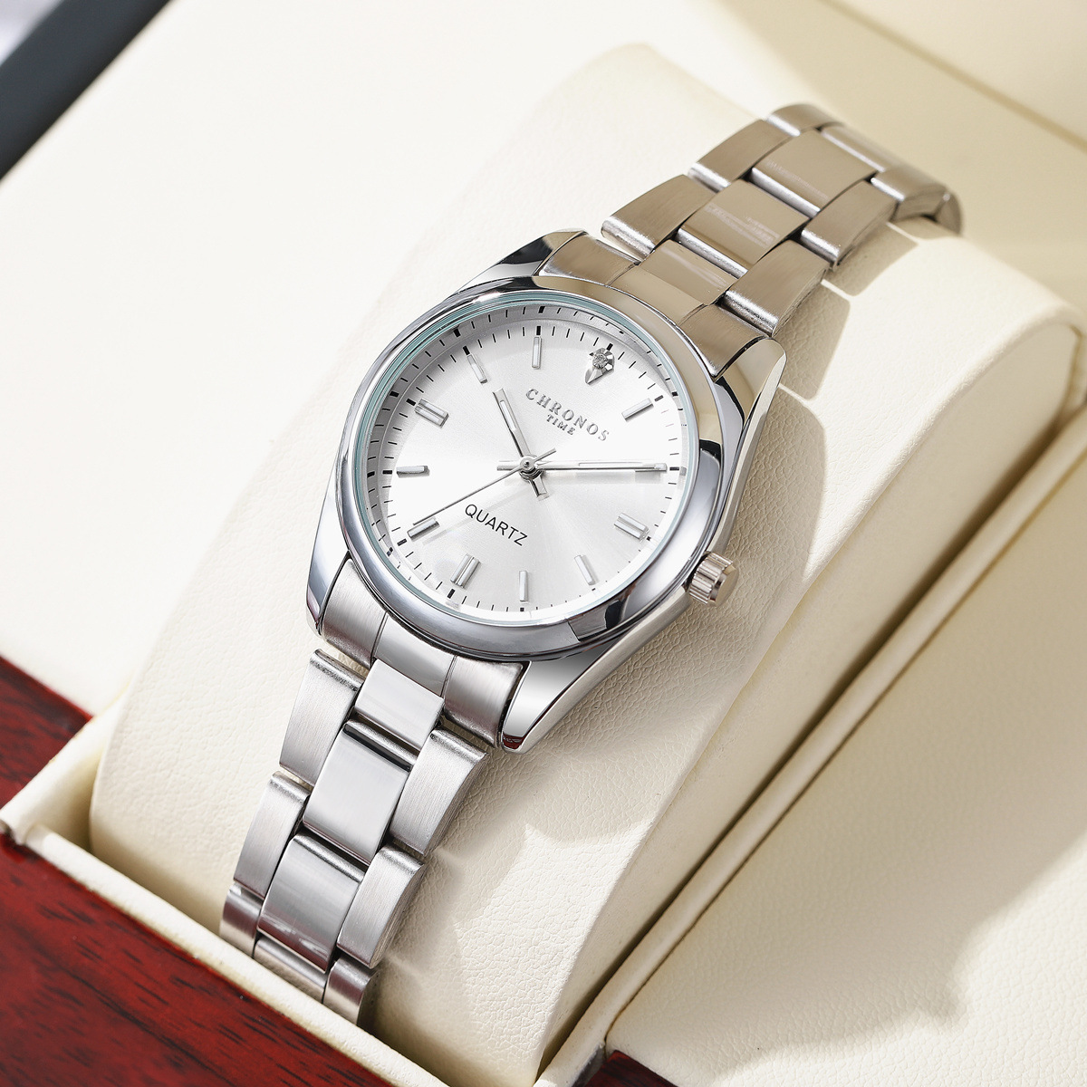 Luxury Women's Watch Stainless Steel Waterproof Quartz Ladies Wristwatch