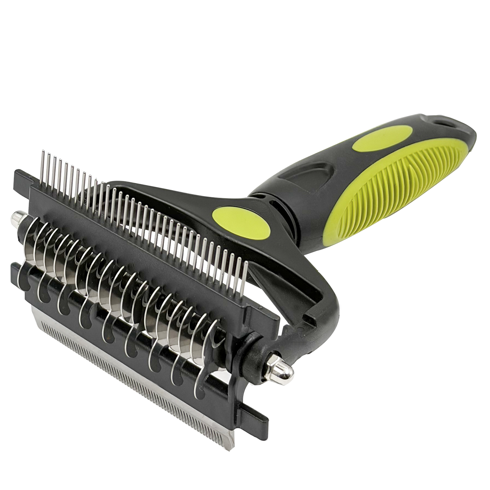 Pet Grooming Brush with Dog De shedding Brush & De matting Comb for Dogs and Cats