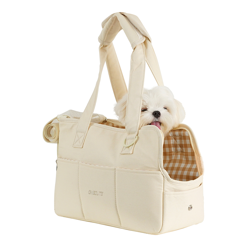 Portable Pet Carrier Bag for Cats & Small Dogs Soft Cotton Dog Carrier Sling with Shoulder Strap