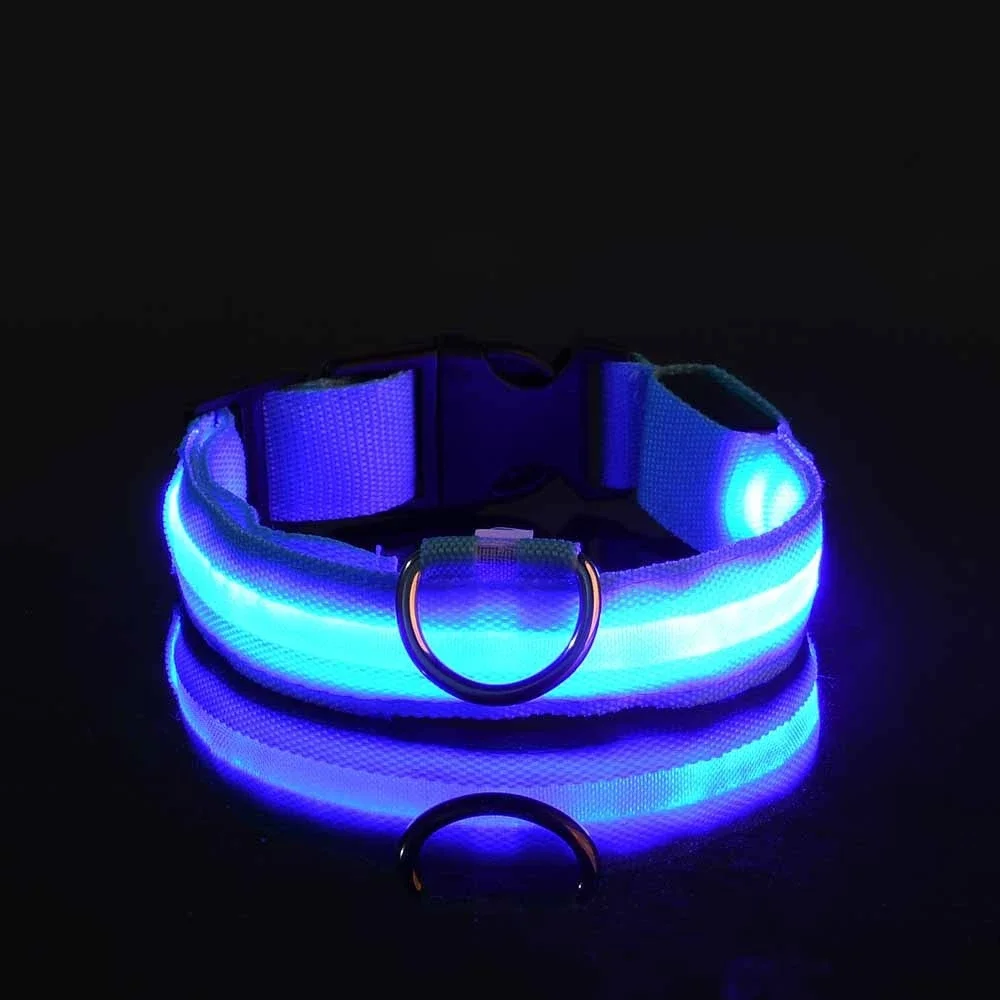 LED Dog Collar for Night Safety Rechargeable Light Up Dog Collar with Flashing Glow for Small, Medium & Large Dogs
