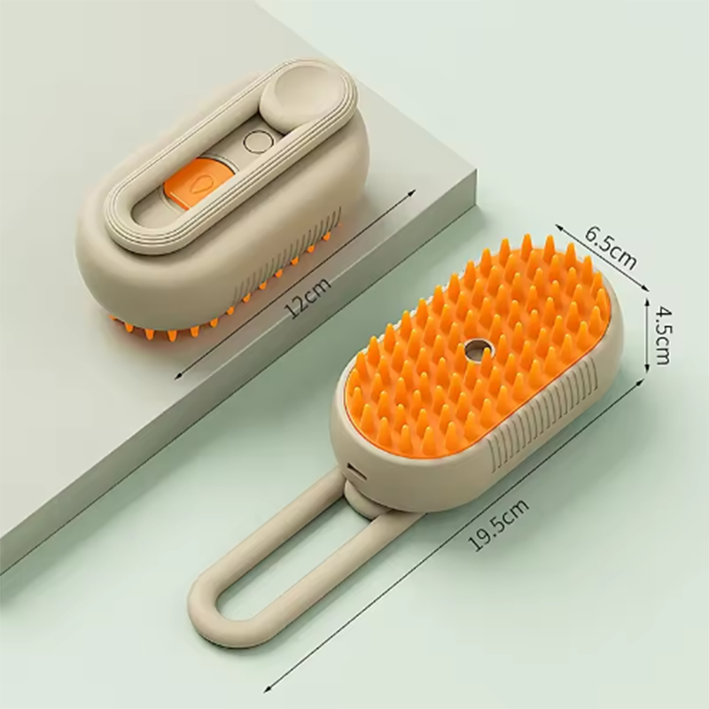 Pet Grooming Brush with Spray Mist, Massage & Deshedding for Cats and Dogs