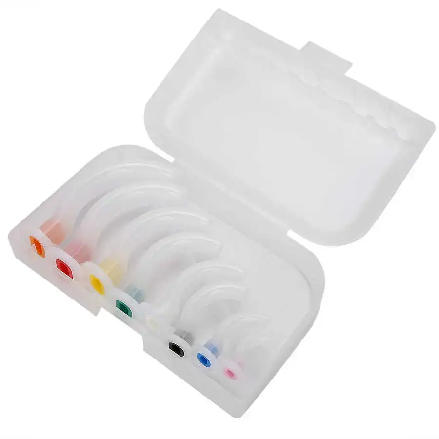 Disposable Oropharyngeal Airway Set Color Coded Oral Airway Kit for First Aid & Emergency Care