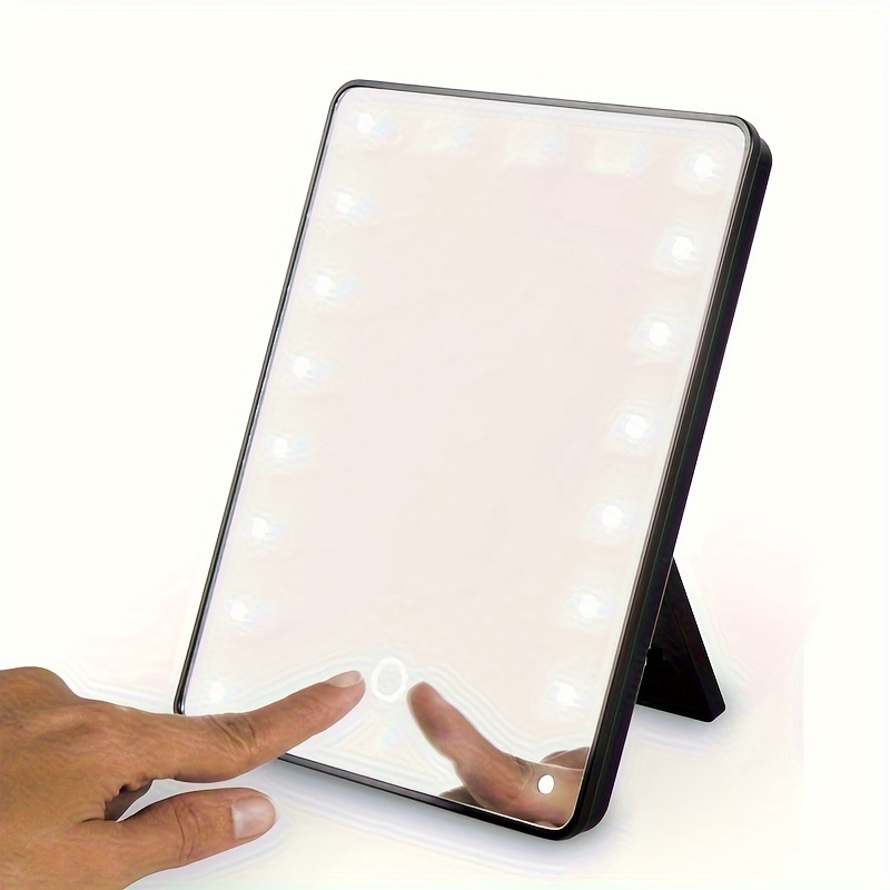 LED Makeup Mirror with 16 Lights Touch Dimmable Vanity Mirror USB Battery Powered