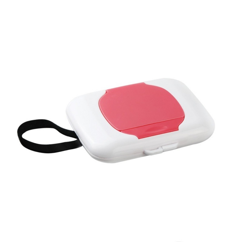 Portable Baby Wipes Dispenser Refillable Travel Wipe Case with Sealed Waterproof Design