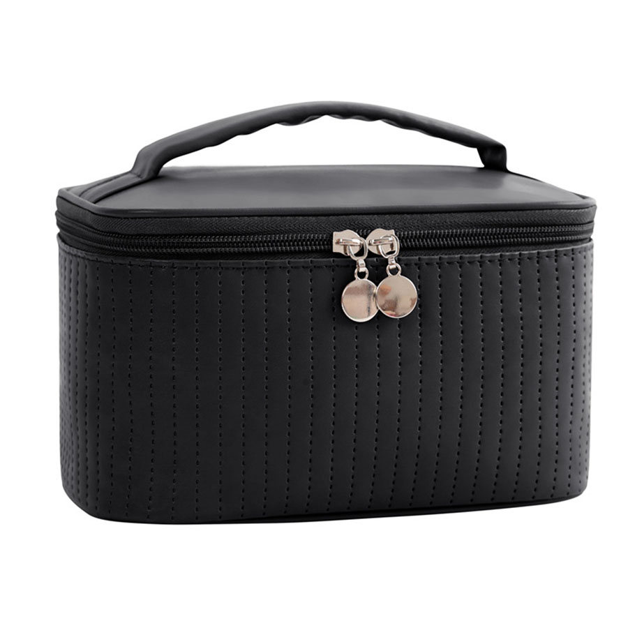 Large Capacity Travel Makeup Bag for Women PU Leather Cosmetic Organizer and Toiletry Bag