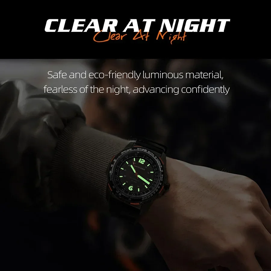 Solar Powered Digital Military Watch 50M Waterproof Sports Watch for Men