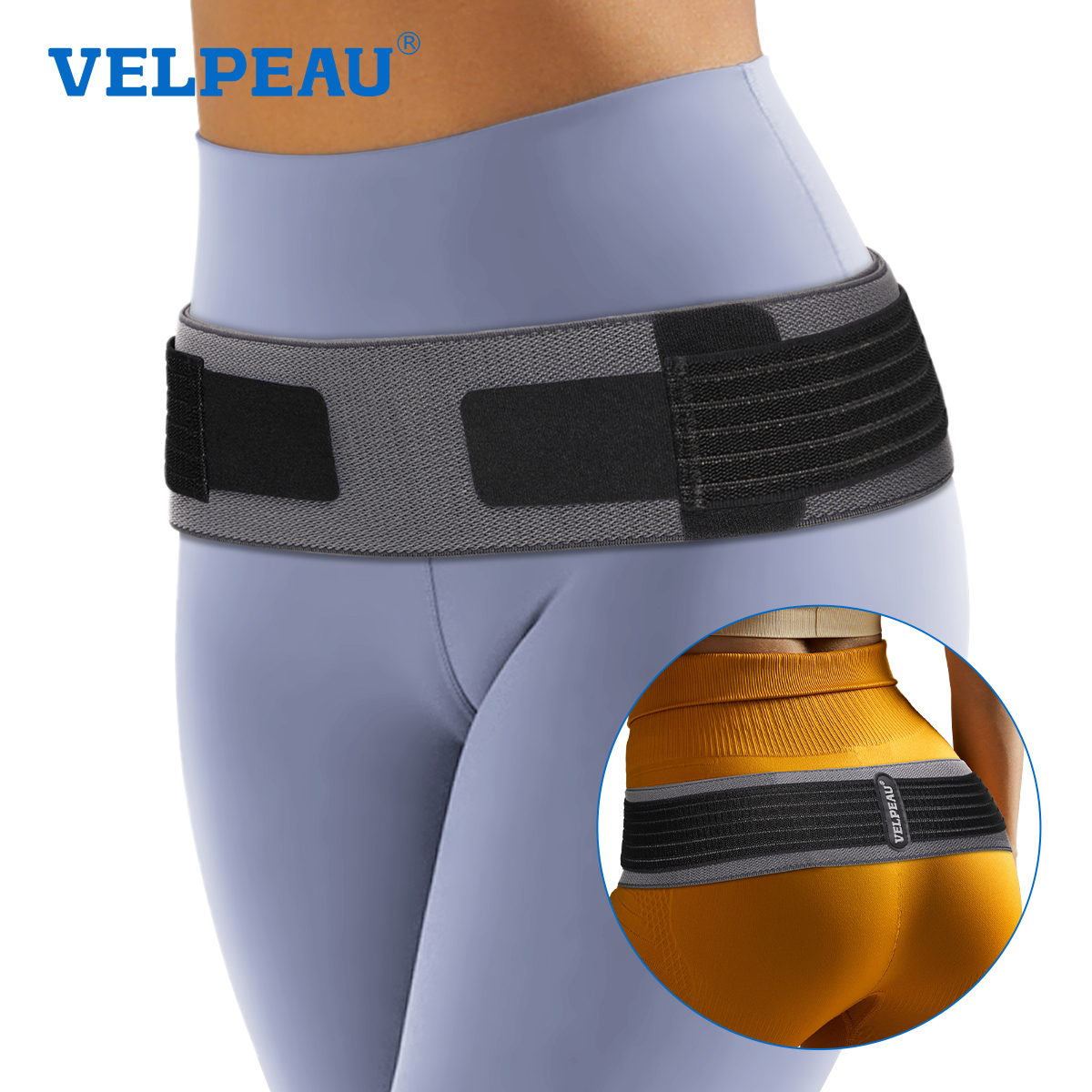 Sacroiliac SI Joint Hip Belt for Pelvic Support and Lower Back Comfort