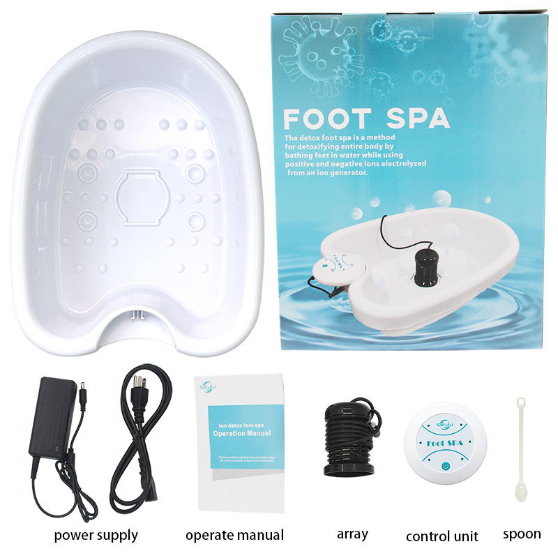Ionic Foot Bath Spa with Basin 30 Minute Home Foot Soak System