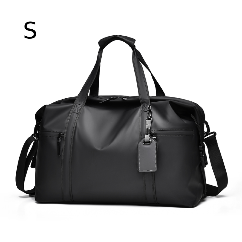 Men's PU Leather Gym Duffel Bag Adjustable Shoulder Travel Sports Bag