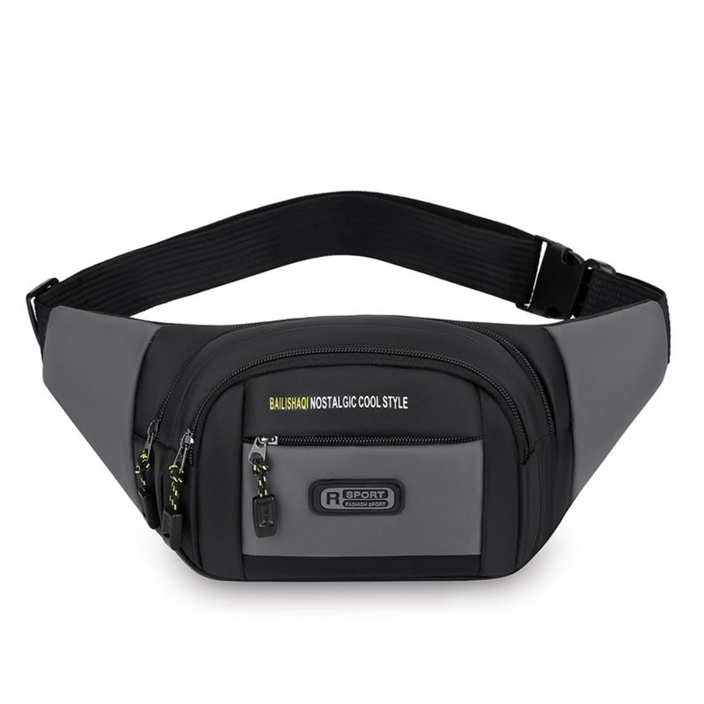 Oxford Men Waist Bag Large Capacity Anti Theft Multi Pocket Chest Bag
