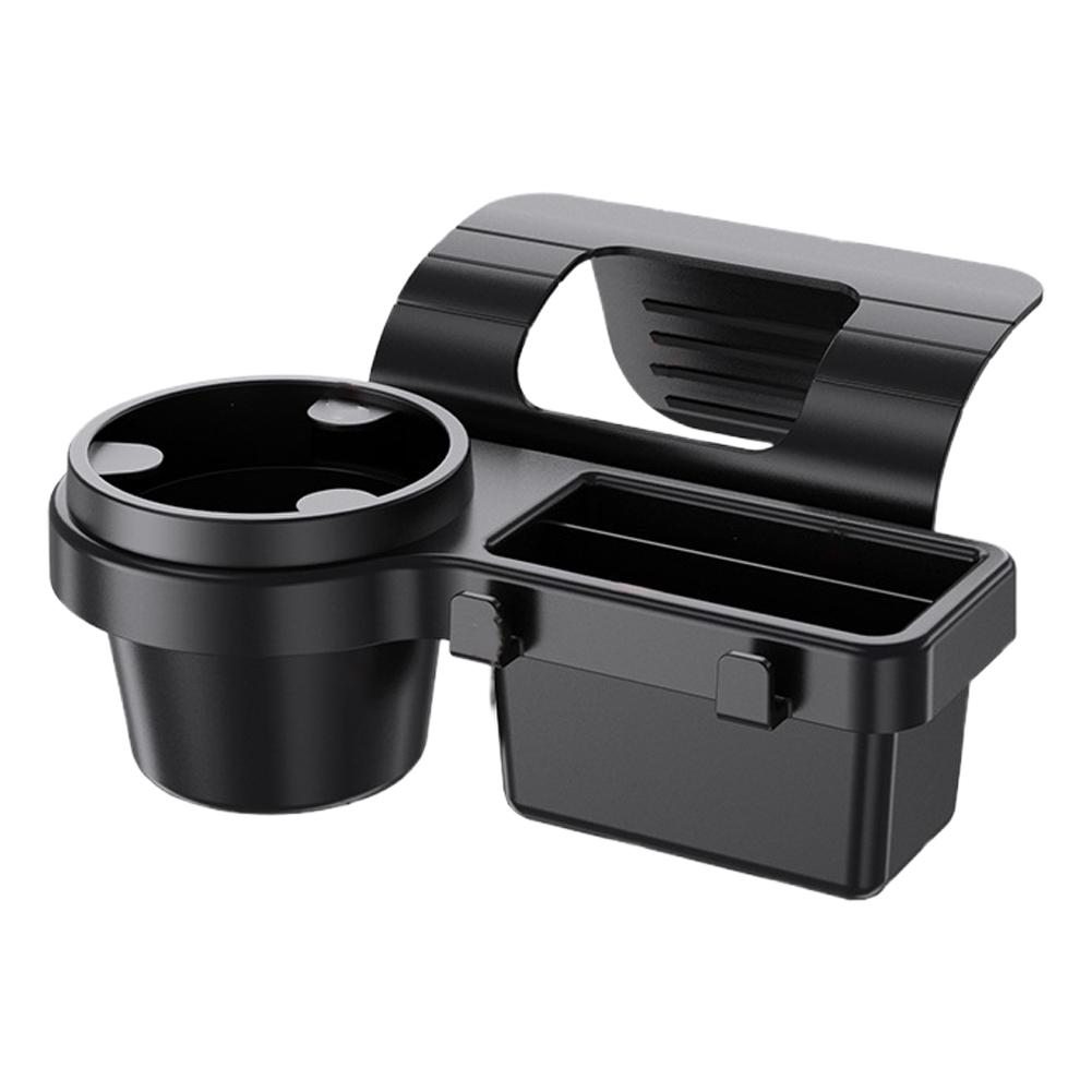Car Window Cup Holder and Car Door Organizer with Phone Storage and Charging Port