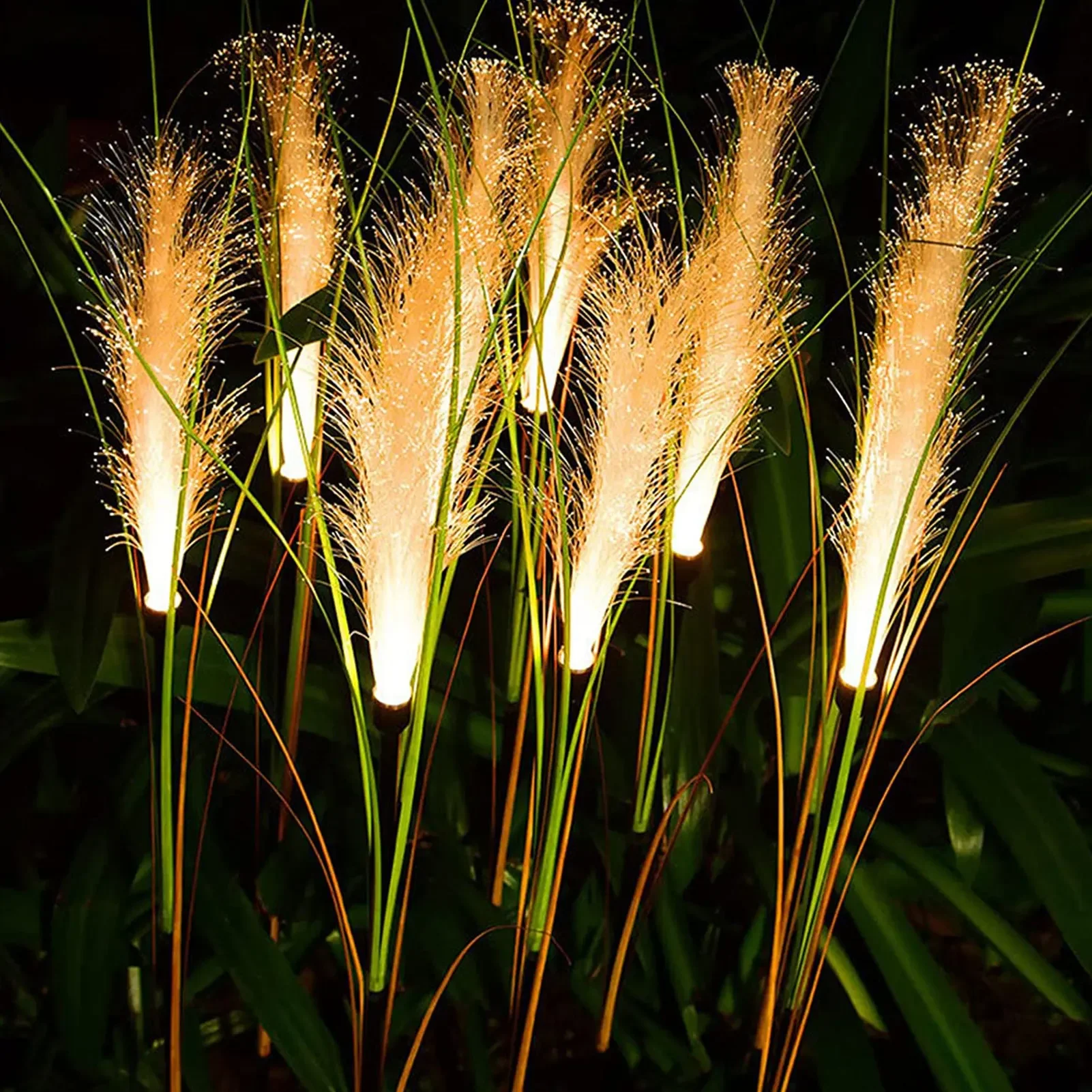 Solar Reed Garden Lights Waterproof Outdoor Solar Pathway Lights for Lawn and Yard