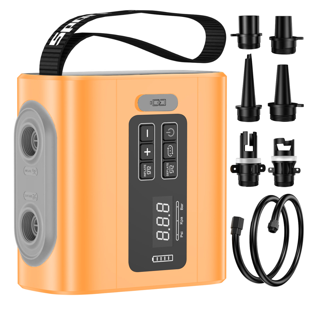 Portable Electric Air Pump Cordless Inflator Deflator for Camping Mats