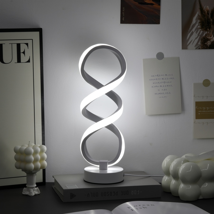 Modern Artistic LED Desk Lamp USB Powered Three Color Dimmable Light