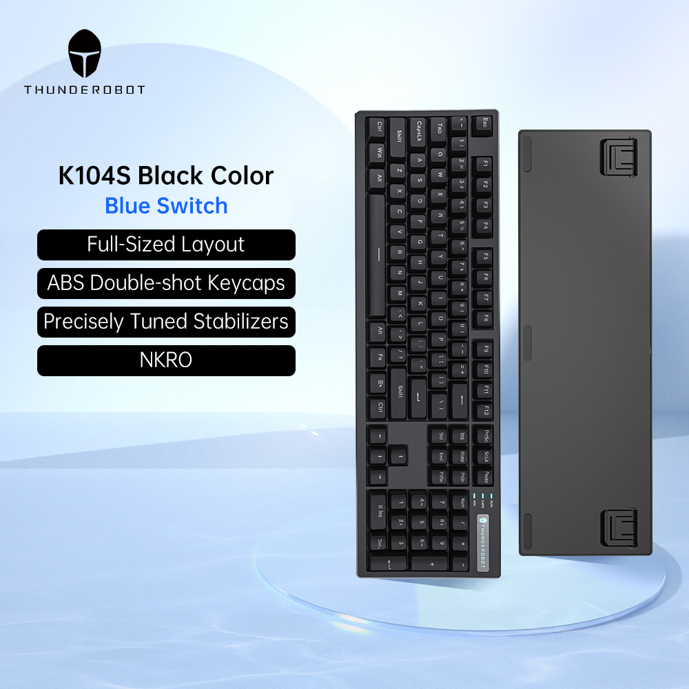 K104S Full Size Mechanical Gaming Keyboard 104 Key Wired RGB Keyboard