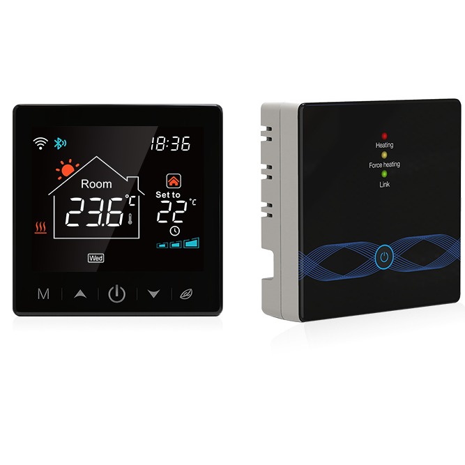 Tuya WiFi Wireless Smart Thermostat RF433 Gas Boiler Floor Heating Controller