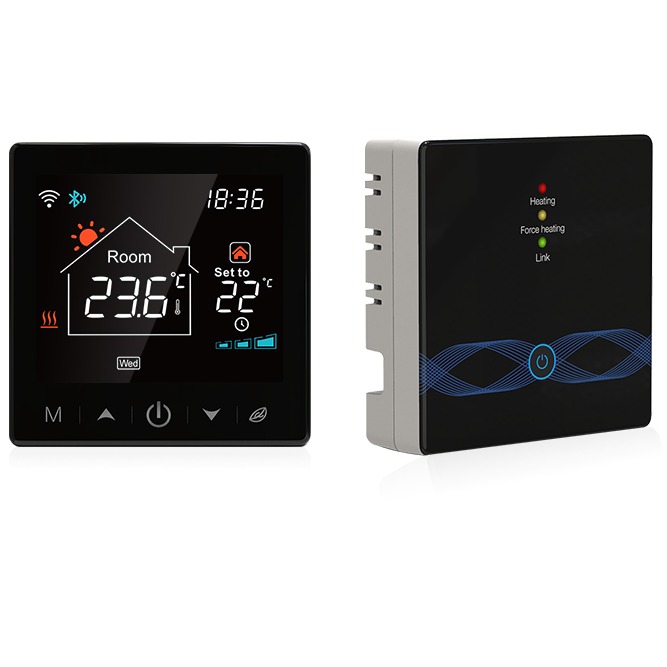Smart WiFi Thermostat RF433 Wireless Boiler Thermostat with Tuya Voice Control