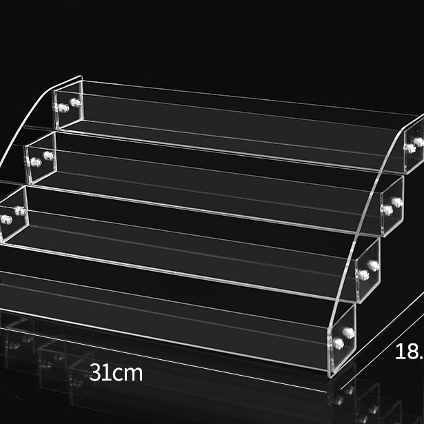 Clear Acrylic Nail Polish Organizer Multi Layer Gel Polish Display Stand with Drawer