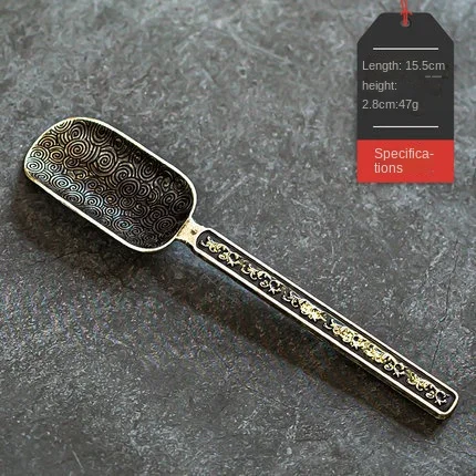 Alloy Tea Scoop for Kung Fu Tea Ceremony and Loose Leaf Tea