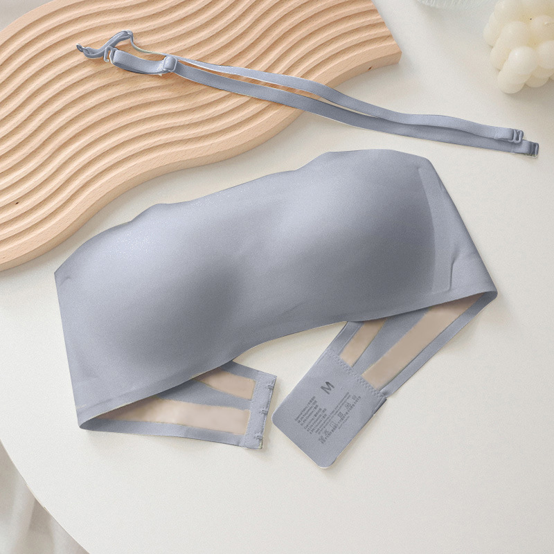 Strapless Push Up Bra Seamless Wireless Anti-Slip Padded Bralette