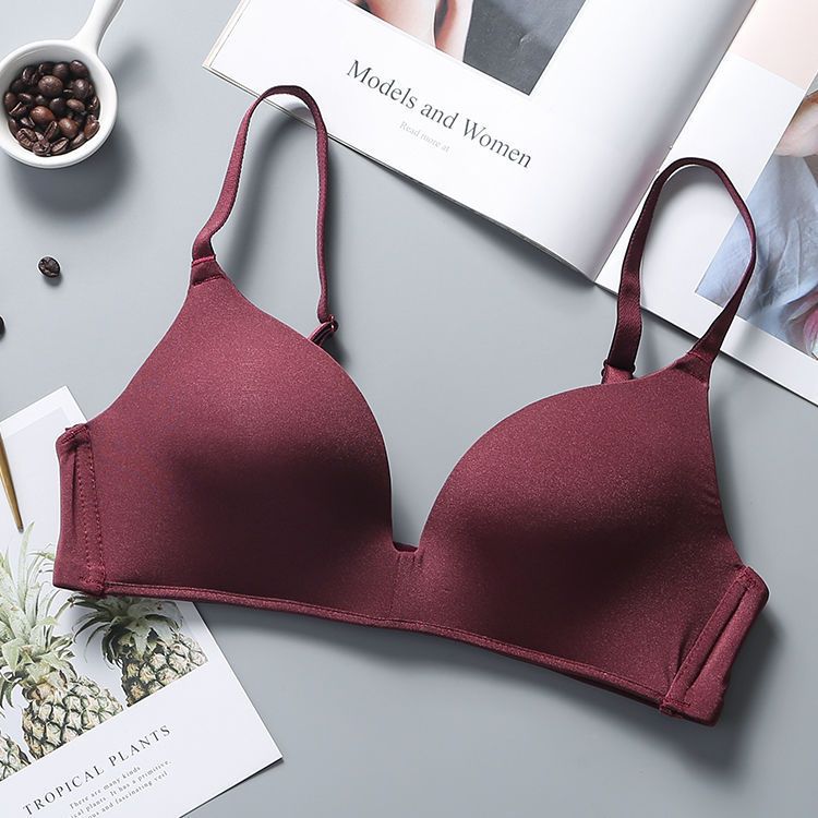 Ultra Thin Seamless Wireless Push Up Bra with Adjustable Straps