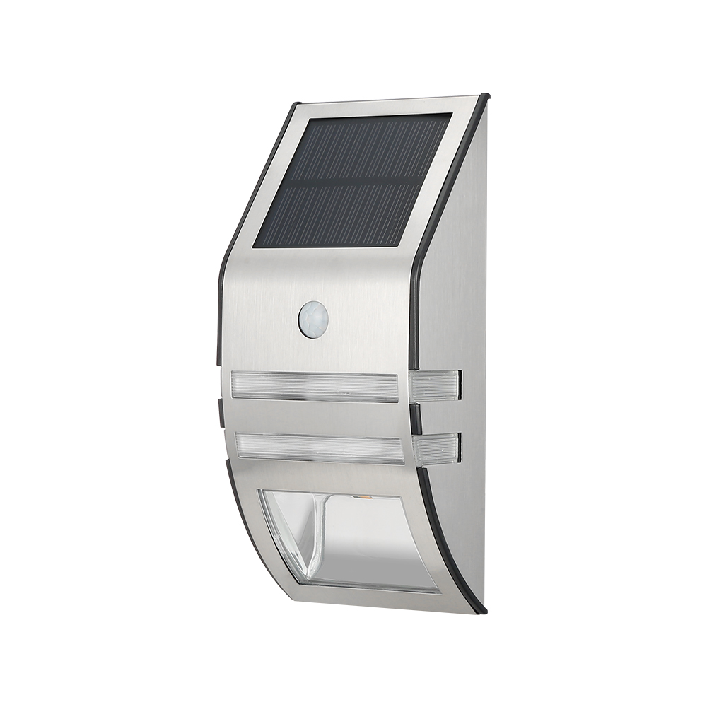 Solar Outdoor LED Wall Light with PIR Motion Sensor and IP65 Protection
