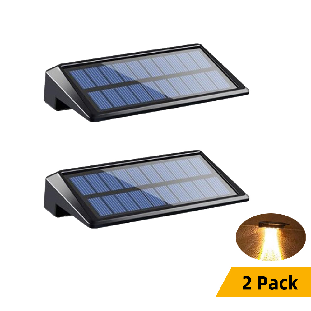 Solar Fence Lights IP44 Waterproof LED Outdoor Wall Lights with Automatic Control