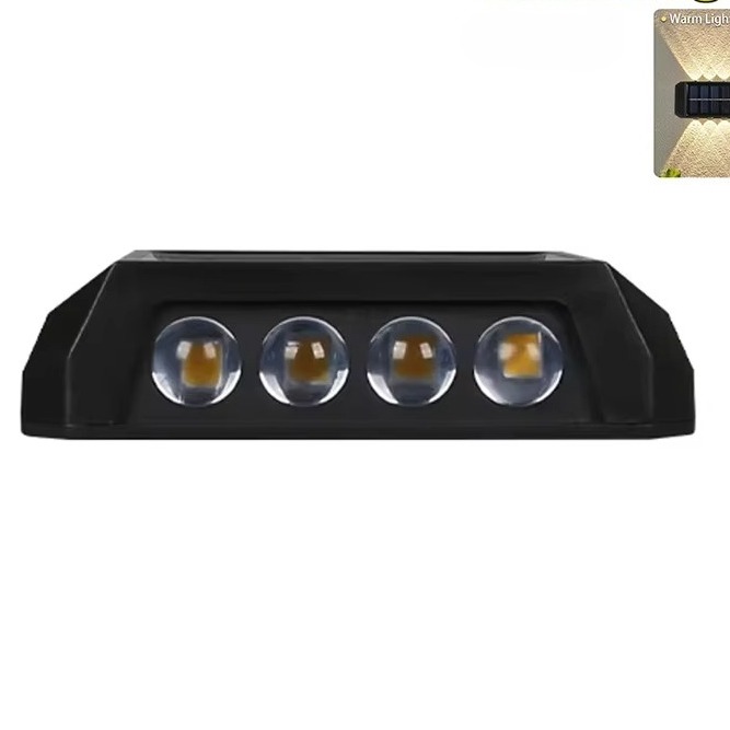 Solar LED Wall Light IP65 Waterproof Up Down Outdoor Safety Lighting
