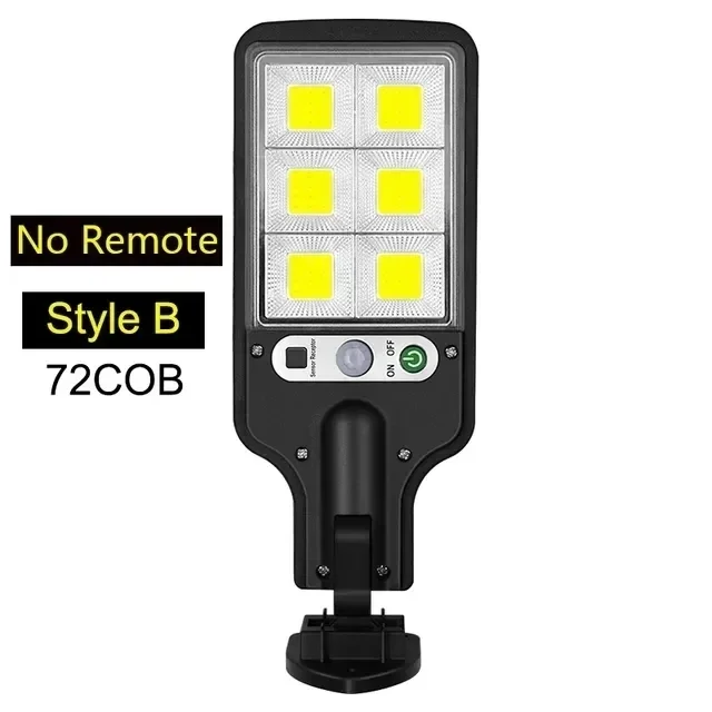 Solar Motion Sensor Outdoor Wall Light with COB LEDs and IP65 Protection