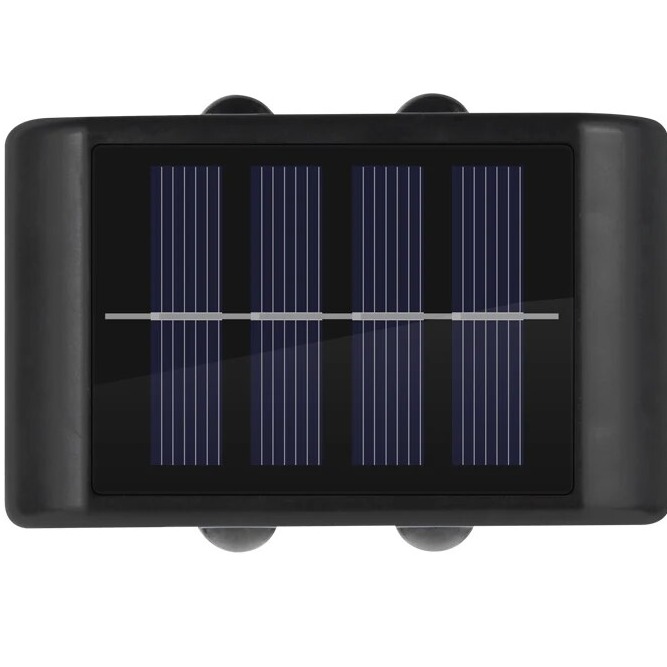 Solar LED Wall Light with Rechargeable Battery for Garden and Fence Decor