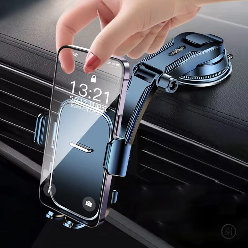 Universal Car Phone Holder for Dashboard Windshield and Desk Mounting