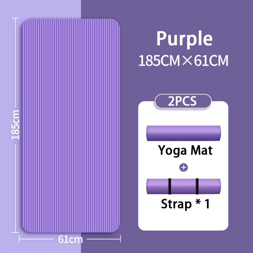 8mm NBR Yoga Mat with Non Slip Surface for Home Yoga Dance and Fitness