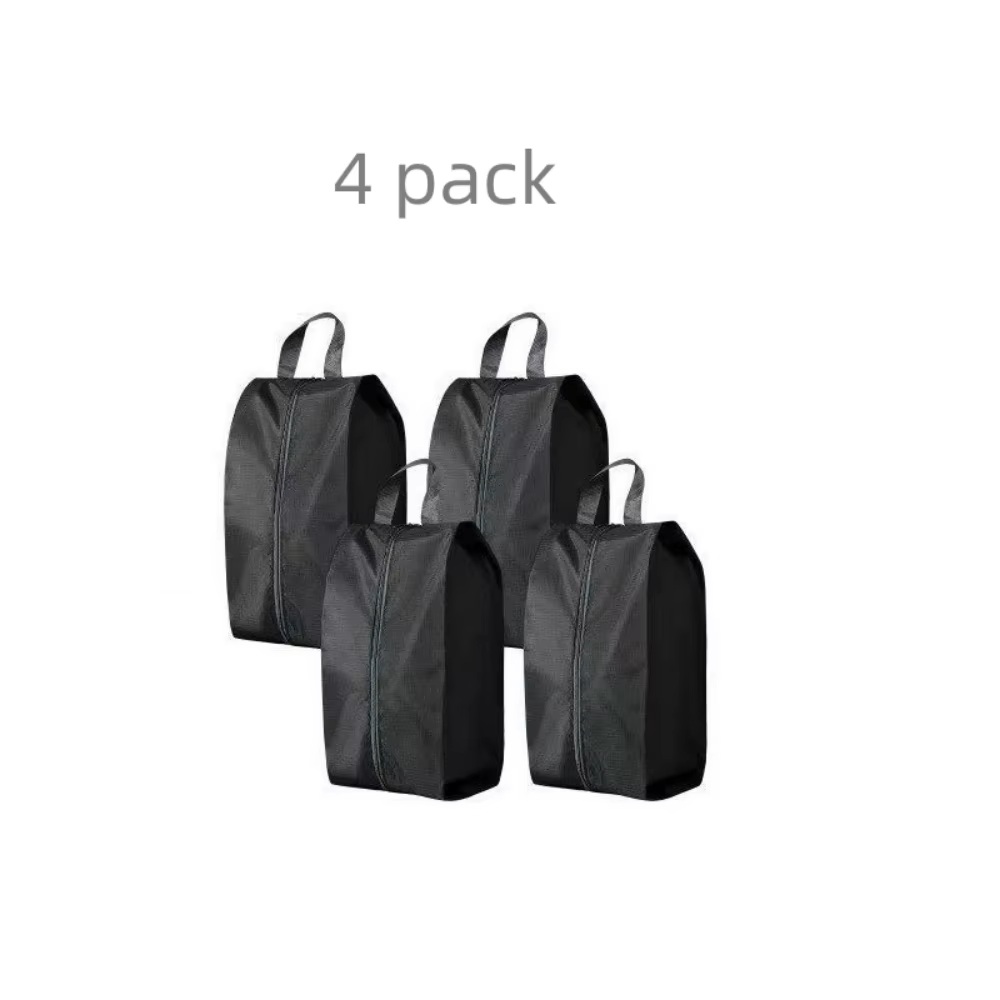 Waterproof Oxford Shoe Storage Bags with Zipper Closure for Travel in 2 or 4 Pack