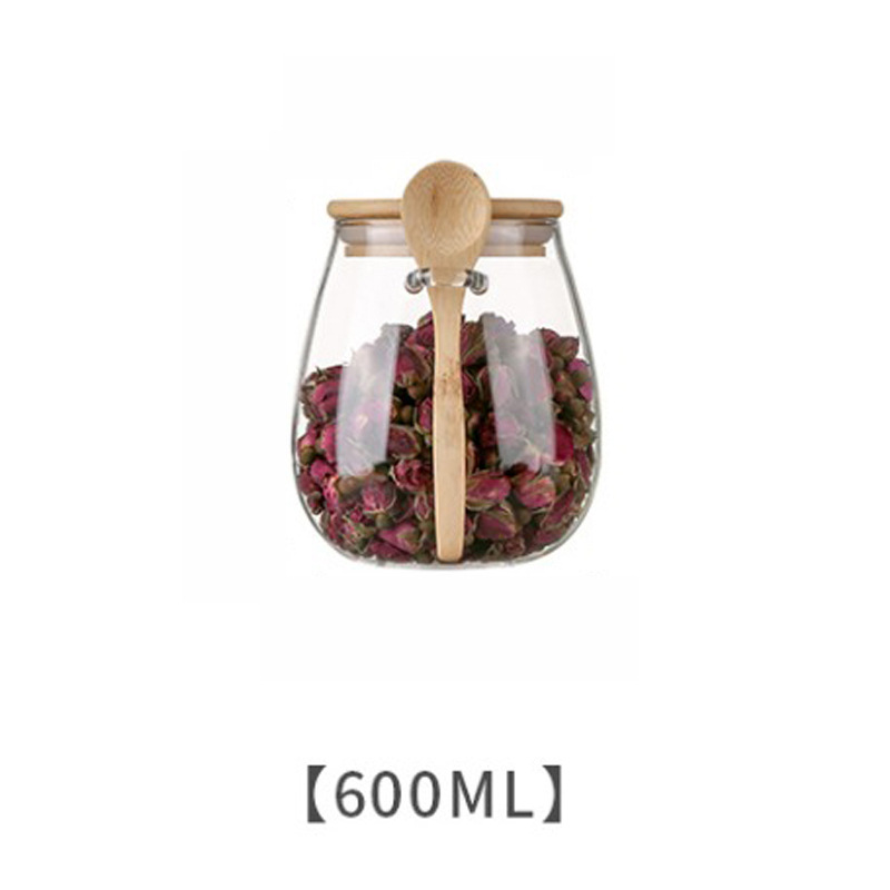 Airtight Glass Food Storage Jar, Hermetic Container for Coffee, Sugar & Tea with Sealed Lid