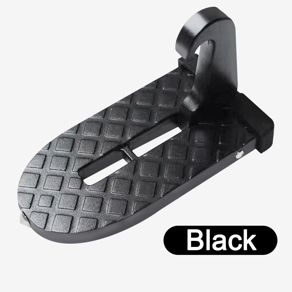 Foldable Car Roof Rack Step Universal Car Door Step with Latch Hook & Aluminium Alloy Safety Hammer