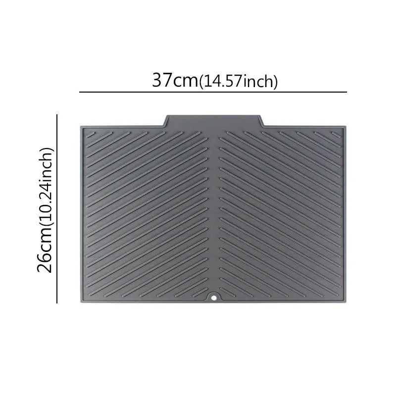 Silicone Draining Board Mat Drying Pad – Folding Heat-Resistant Kitchen Countertop Mat with Raised Edges for Pots, Cups Silicone Draining Board Mat Drying Pad – Folding Heat-Resistant Kitchen Countertop Mat with Raised Edges for Pots, Cups