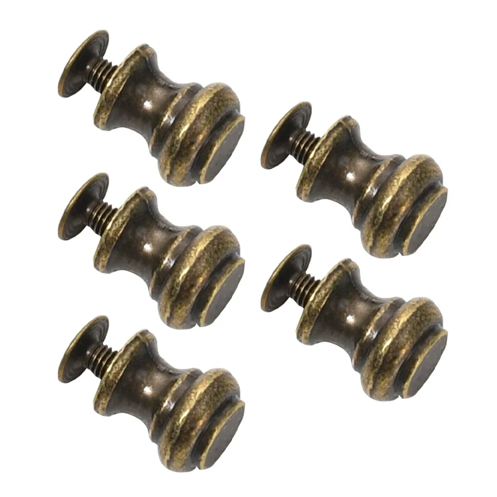 Antique Bronze Mini Drawer Knobs Vintage Cabinet Handles for Jewelry Boxes & Dressers